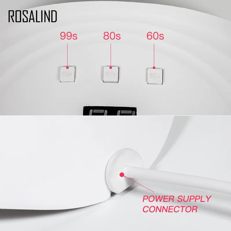 Lampe UV LED ROSALIND – 36W 18 LEDS – Séchage rapide pour vernis semi‑permanent